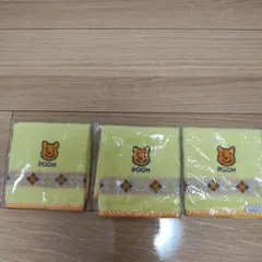 プーさん刺繍バンドタオル3枚組