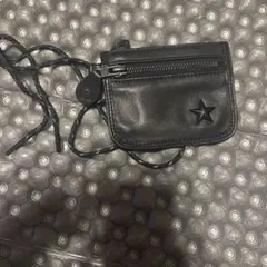 【中古】Schott N.Y.C. レザー スマホショルダーバッグ 星スタッズ 中古】Schott N.Y.C. レザー スマホショルダーバッグ 星スタッズ