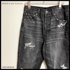 American eagle 　ダメージデニムパンツ　クラッシュ　ブラック