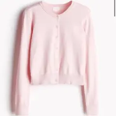 H&M ファインニット カーディガン ピンク Lサイズ