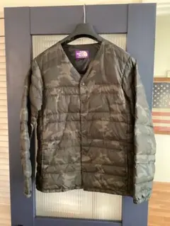 ロンハーマン限定ノースフェイスパープルレーブル　ダウンカーディガンMサイズ