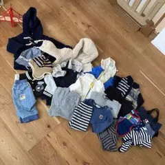 グレー、ネイビー多めベビー服80㎝