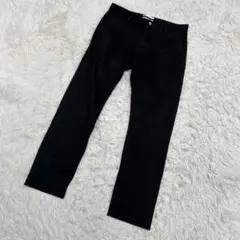 ikka イッカ　ストレッチ　ブラックデニムパンツ　XL 起毛　黒のサムネイル