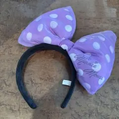 ミニーマウス 水玉リボンカチューシャ