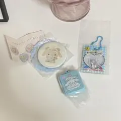サンリオ ガチャ 缶バッジ ミニフレークシール まとめ　シナモン
