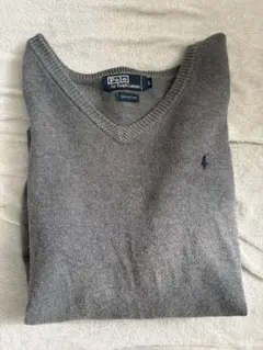 Polo by Ralph Lauren グレー Vネックセーター