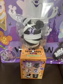 ディズニー ハロウィン 2025 おばけ ぬいぐるみチャーム ブラック　包帯