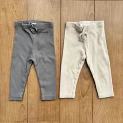 ZARA レギンス　くすみピンク　チャコールグレーのサムネイル