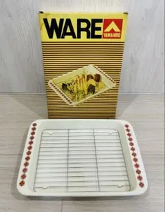✨新品未使用✨昭和レトロ YAMAHIRO ホーロー 網付き角型天ぷらパッド