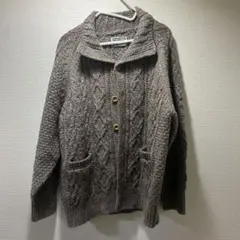【美品】FREAKS' STORE フィッシャーマンハイネックニットカーディガン