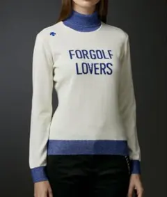 デサントゴルフ DESCENTE GOLF ジャカードタートルネックセーター　M