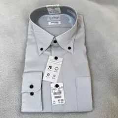 【新品】AOKI レミュー　ノンアイロンコットン　ボタンダウン　LL