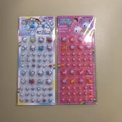 ぷくぷくあわわちゃん＆ハッピーマーチ　ドロップブロックシール２つセット