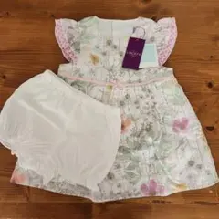 新品【2点セット】ベベ ルダクティオン　半袖ワンピース ブルマ 80 90