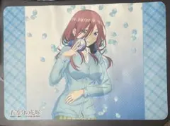 五等分の花嫁 中野三久プレイマット 五等分の花嫁 中野二乃 プレイマット スリーブ シークレット