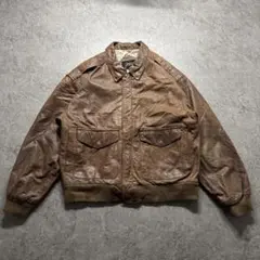 【90s vintage】フライトジャケット　A-2 ペイズリー　ボンバー　短丈