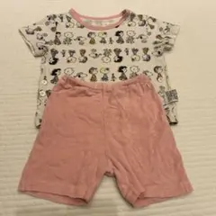 UNIQLO スヌーピー ベビーパジャマ 上下セット 80cm 寝巻き