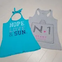 *forever21 タンクトップ&ショルダーネックタンクトップ2点セット
