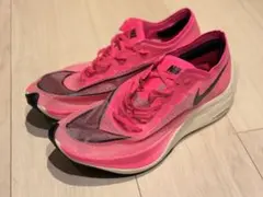 美品NIKE ZOOM X VAPORFLY NEXT%ピンク8.5 ランニング