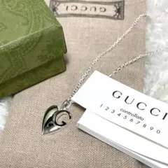 【新品同様】GUCCIグッチ　Gロゴハートネックレス　フルセットのサムネイル