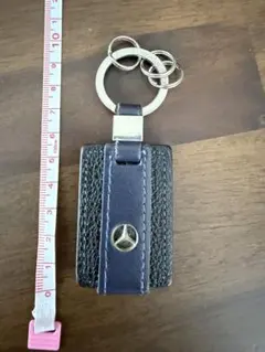Mercedes-Benz キーリング ネイビー シルバー キーホルダー ベンツのサムネイル