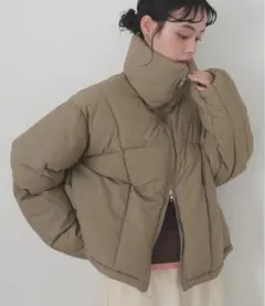 【値下げ不可】LIAN チェックファイバーショートダウン