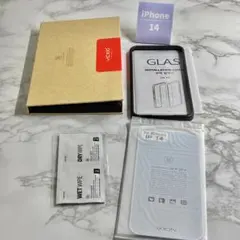 新品未開封 VICXXO iPhone14 覗き見防止 保護ガラス ガイド付