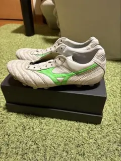Mizuno Morelia II サッカーシューズ ホワイト/グリーン