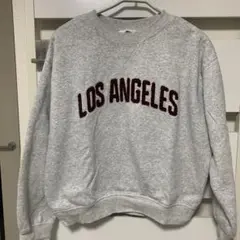 ロサンゼルス刺繍グレー スウェット