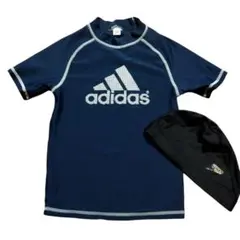 アディダス　ラッシュガード　キッズ　子供用　ネイビー