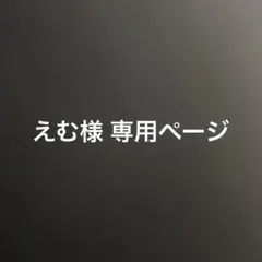 えむ様 専用ページ