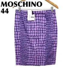 ★タグ付★ MOSCHINO タイトスカート 44 パープル クロコプリントのサムネイル