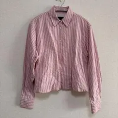 ZARA ストライプピンクシャツ　XS