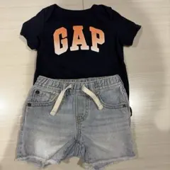 GAP ロンパース＆デニムショートパンツ セット