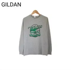 GILDAN　デカプリント　バックプリント　アニマル　牛　農園　長袖　Tシャツ