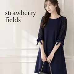 46新品　strawberry fields 定価13.000 ワンピースのサムネイル