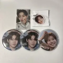 TREASURE ジュンギュ缶バッジ 3点 キーホルダー，トレカセット