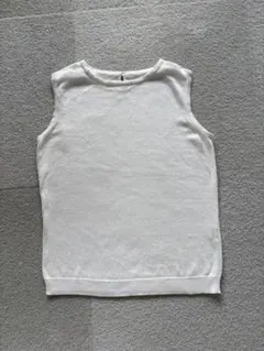 COMME CA ホワイト ノースリーブ サイズ9