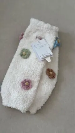 ベビモコフラワーレッグウォーマー