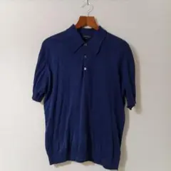 最終価格　JOHN SMEDLEY ネイビー ポロシャツ