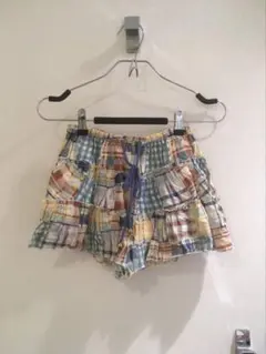 新品リズリサチェック柄 パッチワーク風 キュロットのサムネイル