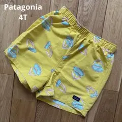 美品　パタゴニア　Patagonia バギーズショーツ　4T花柄　イエロー
