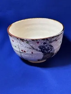 茶道具　桜模様 抹茶碗 茶道　賢悟造のサムネイル