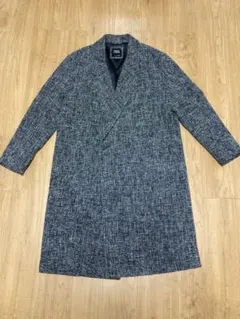 ZARA ダブルブレスト ロングコート グレー