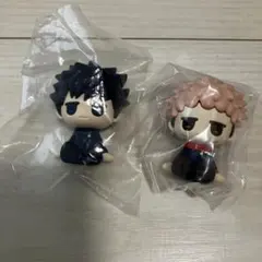 呪術廻戦　じとっと　ラバーフィギュア　虎杖悠仁　伏黒