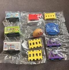アンパンマン ガチャガチャ キャラレール4 まとめ売り 電車＋パーツセット