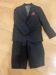 コムサイズム　黒ハーフパンツ　セットアップスーツ120㎝