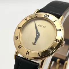 良品・稼働 GUCCI 3001L レディース ゴールド クォーツ 腕時計 - メルカリ