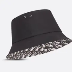 ネイビー バケットハット 内側パターン