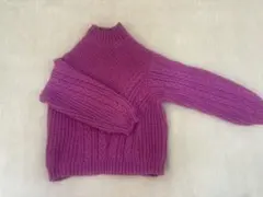 MNG ケーブル編み 長袖セーター